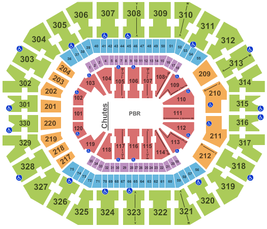 KFC Yum! Center PBR Seating Chart